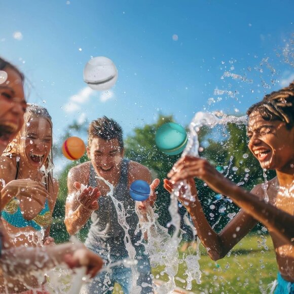 Magnetic Reusable Water Balloons (10-Pack) Multicolor Fast-Filling New - Picture 6 of 6